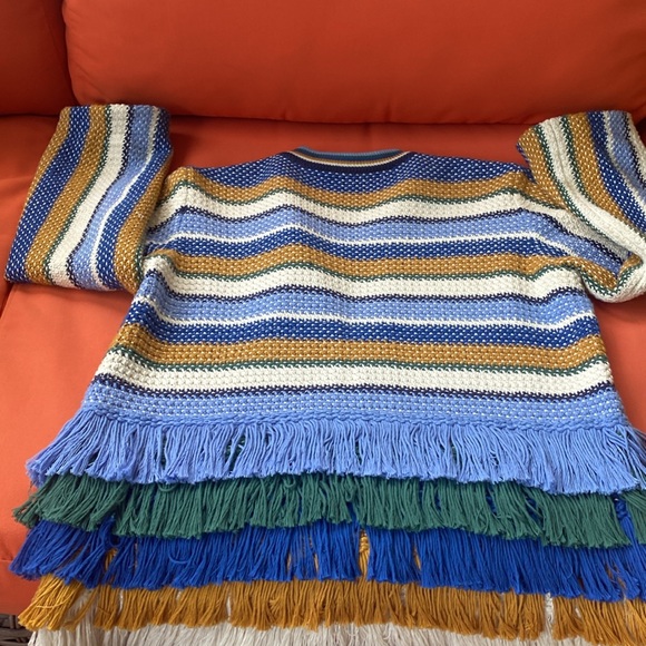 Tory Burch Multicolor Fringe Jacket - Picture 2 of 5